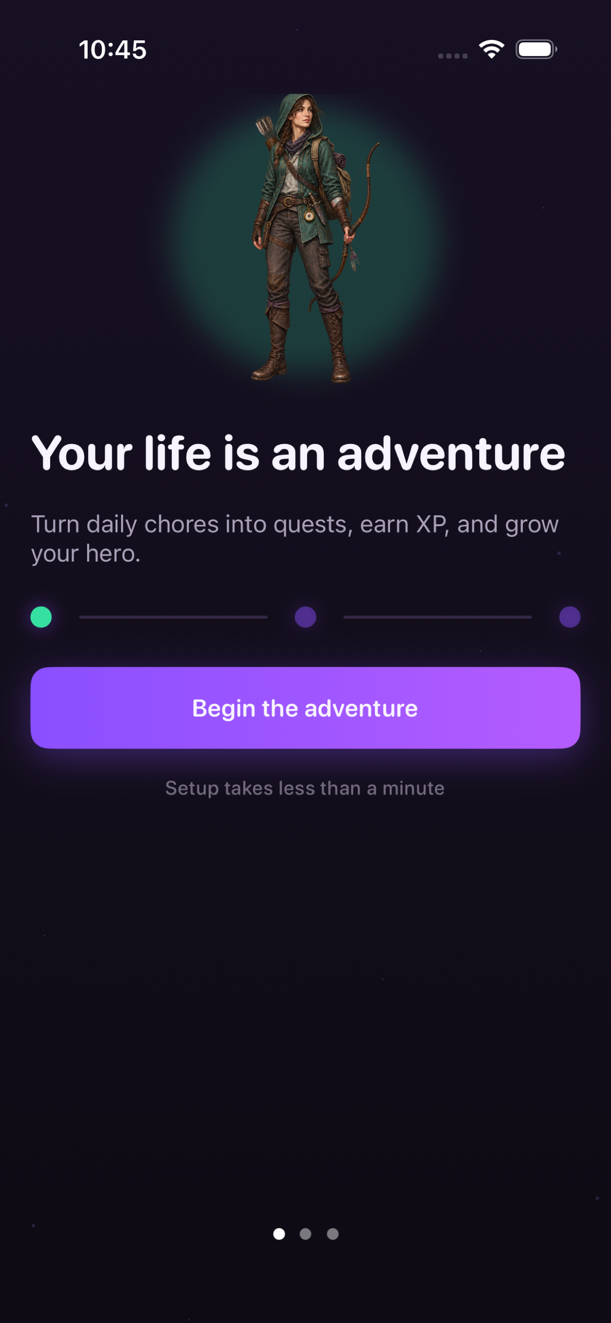 Sidequest onboarding: choose a hero class